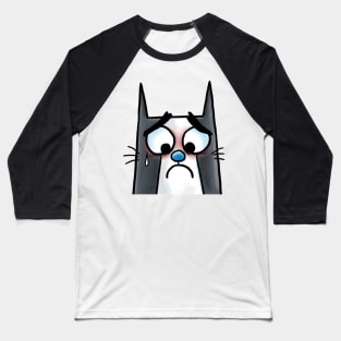 Sad Cat Baseball T-Shirt